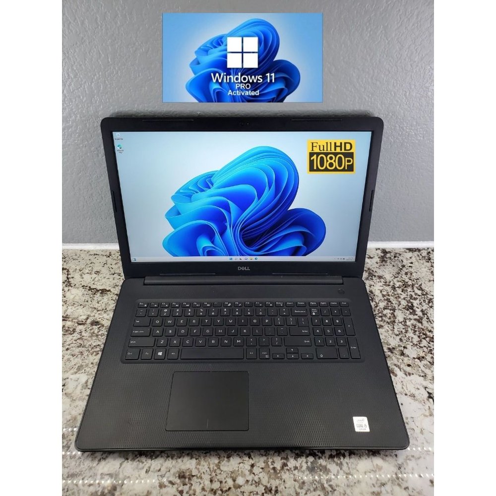 Dell Inspiron 17.3" Laptop i5-1035G1 8GB DDR4 256GB SSD WIN 11 PRO Camera Office